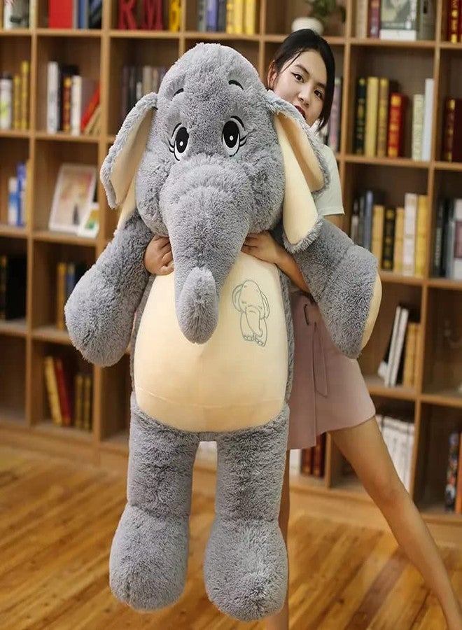 RVA Elephant Toys Long Soft Toys for Girl and Kids Wild Animal Stuffed Plush Toy Figure Jungle Cartoon Character Kids Playing Cute Toy Set Comfortable and Cute Softies (Grey) (Size 30 cm) - Image 2